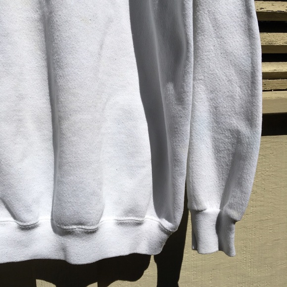 White vintage crewneck sweatshirt - Picture 3 of 5